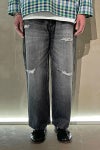 RICE NINE TEN(ライスナインテン)RIPPED DISTRESSED WIDE JEANS リップド ディストレスド ワイドジーンズ DPT-RDW -13