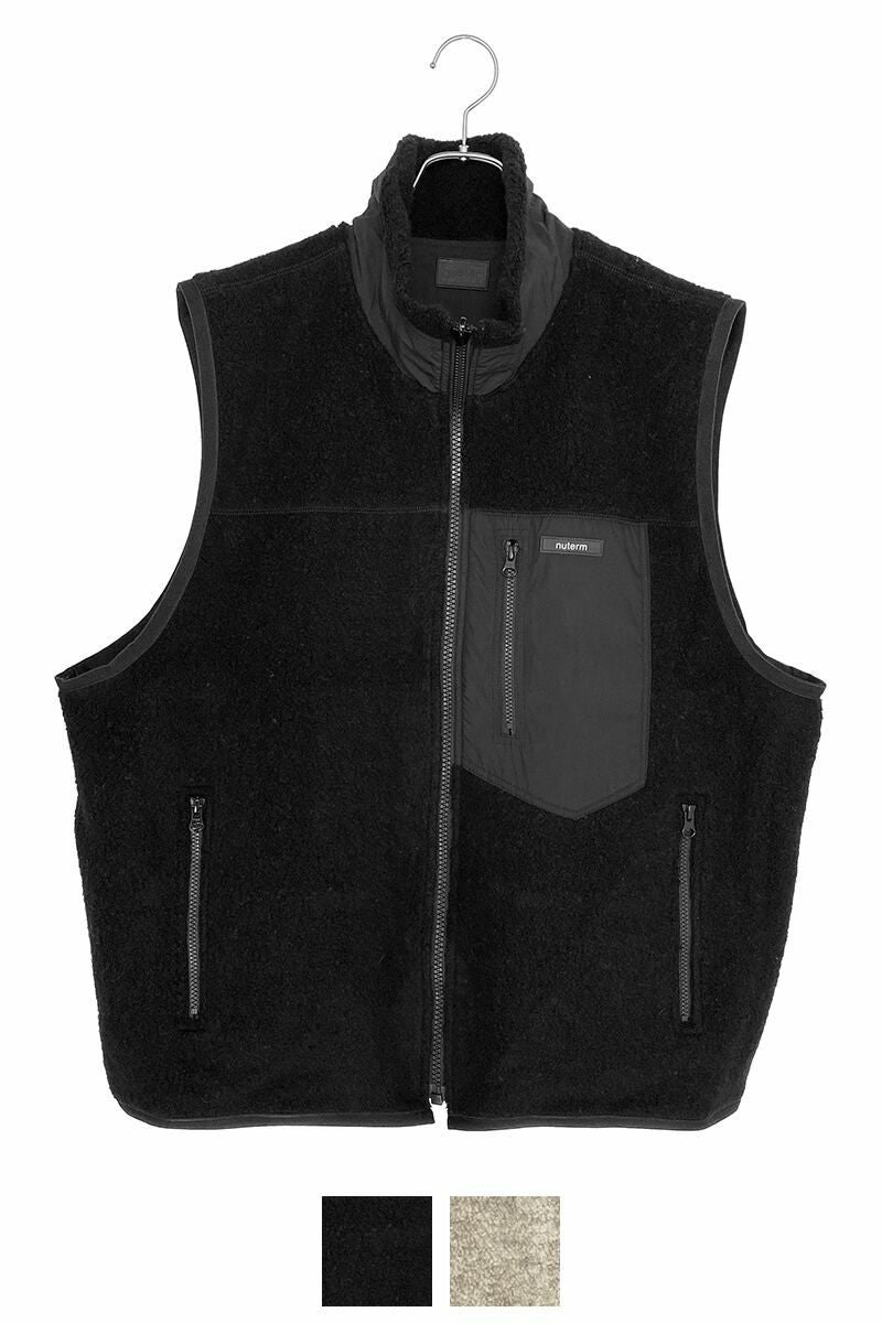 nuterm(ニューターム)Reversible Boa Vest リバーシブルボアベスト 002TT-021W