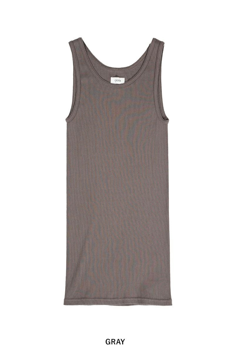 CIOTA (シオタ)Ribbed Tank Top リブタンクトップ CSL-28 -6