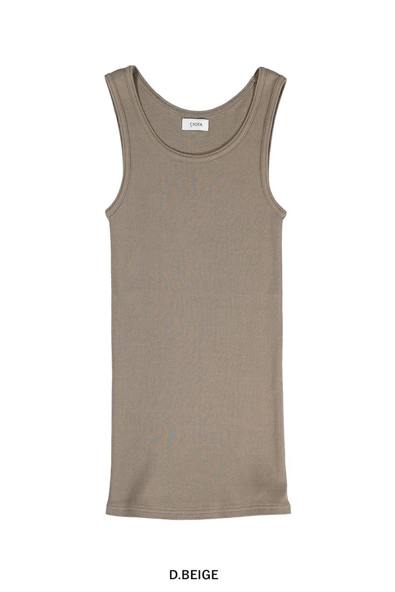 CIOTA (シオタ)Ribbed Tank Top リブタンクトップ CSL-28 -11