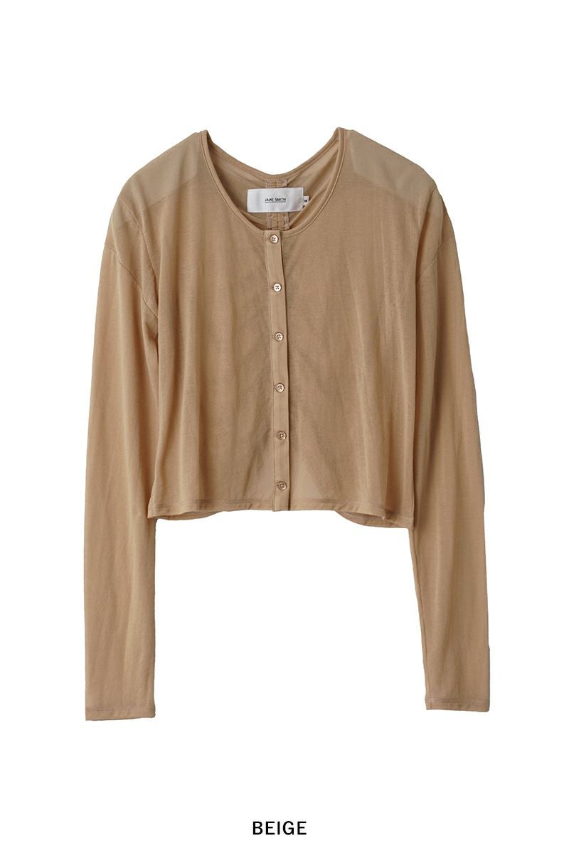 other - ジェーンスミス 24SS SHEER BACK GATHER CARDIGAN JANE SMITH(ジェーンスミス) | JANE SMITH(ジェーンスミス)SHEER BACK