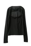 JANE SMITH(ジェーンスミス)SHEER BACK OPEN PULLOVER シアーバックオープンプルオーバー 24SCT-#326L -3