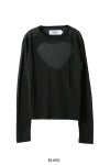 JANE SMITH(ジェーンスミス)SHEER BACK OPEN PULLOVER シアーバックオープンプルオーバー 24SCT-#326L -7
