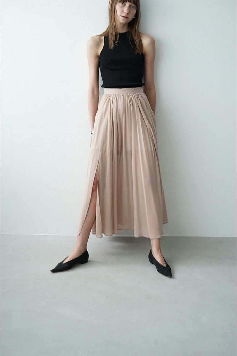 CLANE(クラネ)SHEER SLIT SKIRT シアースリットスカート 14109-6172 -3