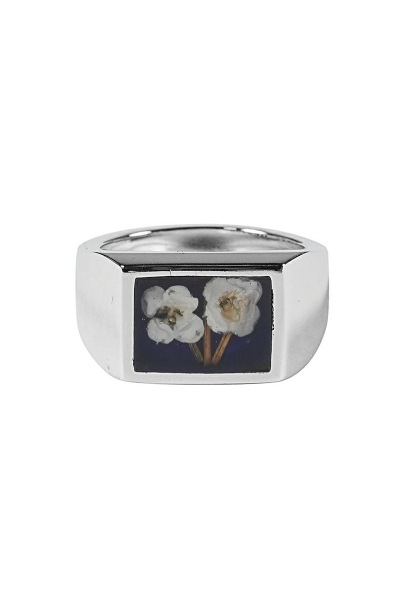 XOLO(ショロ) | XOLO(ショロ) Signet Ring with Blue Flower