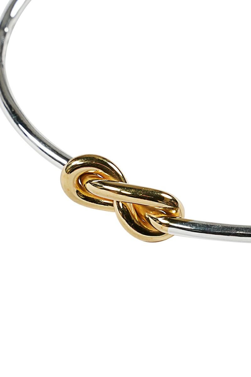 XOLO(ショロ)Single Knot Bangle 24K MIX Coating シングルノットバングル 24金ミックスコーティング XOBG008L-MG -1