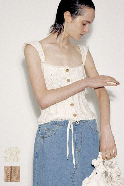 VERSO(ヴェルソ)Square Neck Knit スクエアネックニット VRS24SSKT008