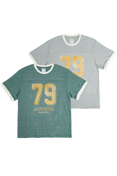 FACCIES(ファッチーズ)TOP MELANGE NUMBERRING TEE トップメランジナンバリングTシャツ F24S02004