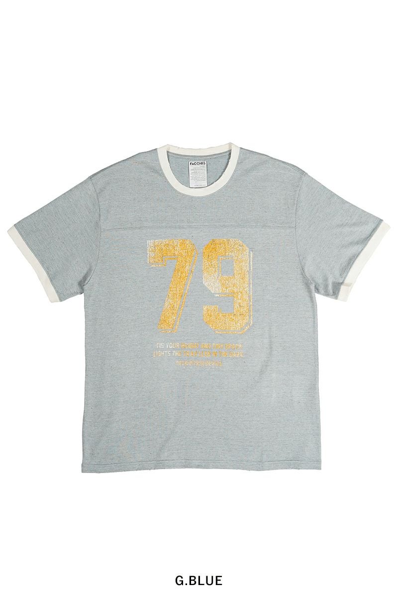 新品未使用 FACCIES/TOP MELANGE NUMBERRING TEE FACCIES(ファッチーズ) | FACCIES(ファッチーズ)TOP MELANGE