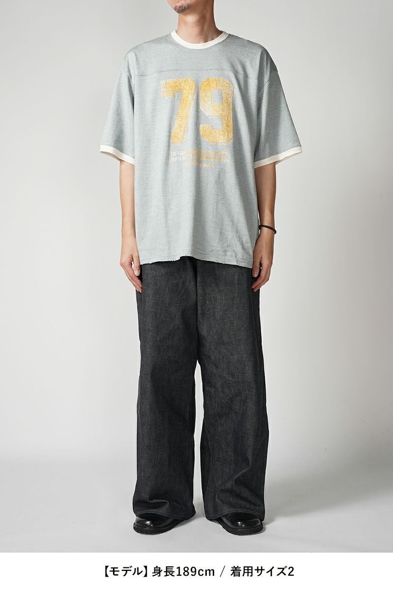 FACCIES(ファッチーズ)TOP MELANGE NUMBERRING TEE トップメランジナンバリングTシャツ F24S02004 -13