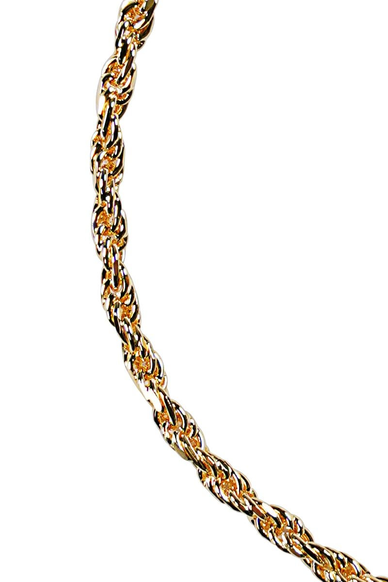 XOLO(ショロ)Twist Link Bracelet 1.5mm 24K coating ツイストリンクブレスレット 24金コーティング XOB096-19AG -1