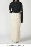 JANE SMITH(ジェーンスミス)WASHED CUPRO STRIPE LONG SKIRT ウォッシュドキュプラストライプ長袖スカート 24SSK-#306L -5