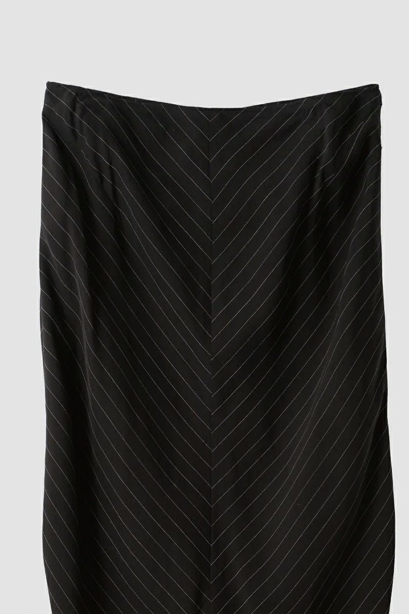 JANE SMITH(ジェーンスミス)WASHED CUPRO STRIPE LONG SKIRT ウォッシュドキュプラストライプ長袖スカート 24SSK-#306L -13