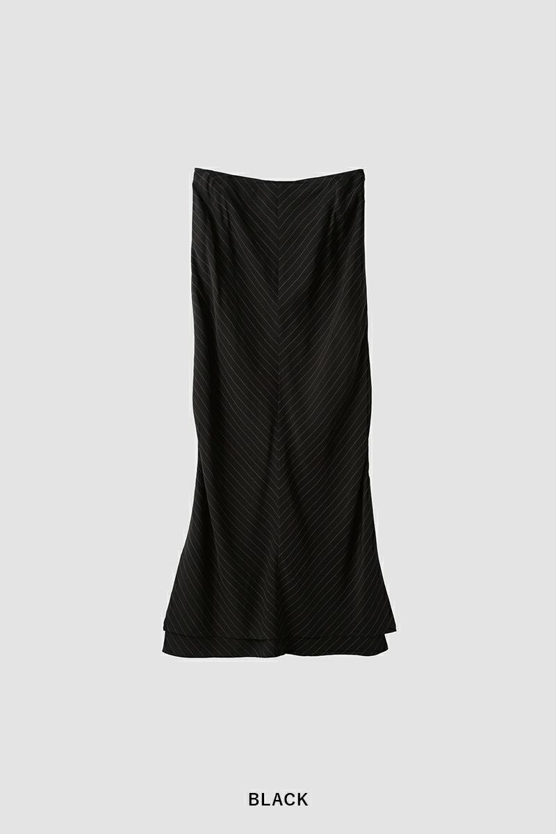スカート JANE SMITH STRIPE LONG SKIRT / BLACK 34 JANE SMITH(ジェーンスミス) | JANE SMITH(ジェーンスミス)WASHED