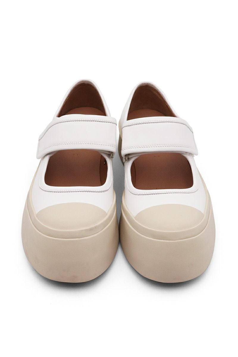 MARNI(マルニ)WHITE NAPPA LEATHER MARY JANE SNEAKER ホワイト ナッパレザー製スニーカー SNZW003120P272200W01 -1