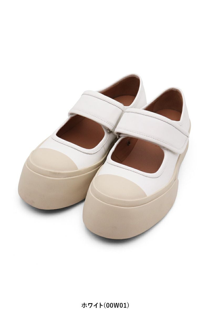 マルニ MARNI スニーカー MARY JANE 37 MARNI(マルニ) | MARNI(マルニ)WHITE NAPPA LEATHER MARY JANE SNEAKER