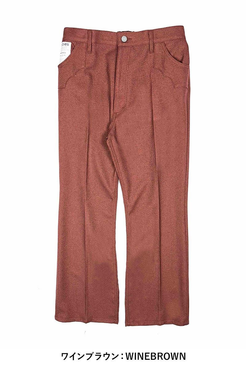 FACCIES(ファッチーズ)WOOLLY WESTERN TWILL BELL BOTTOM ウーリーウェスタンツイルベルボトム F23W03007 -10