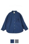 refomed(リフォメッド)WRIST PATCH WIDE SHIRT CHAMBRAY リストパッチワイドシャツ シャンブレー RESH-006