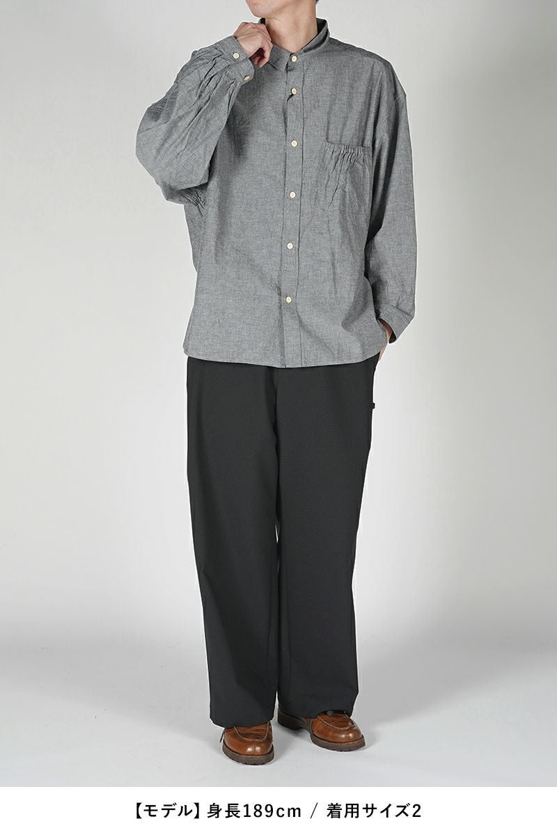 refomed(リフォメッド)WRIST PATCH WIDE SHIRT CHAMBRAY リストパッチワイドシャツ シャンブレー RESH-006 -8