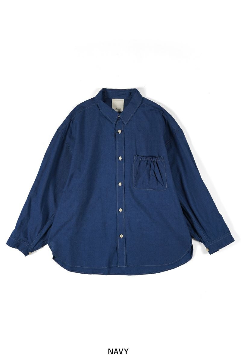 refomed(リフォメッド)WRIST PATCH WIDE SHIRT CHAMBRAY リストパッチワイドシャツ シャンブレー RESH-006 -21