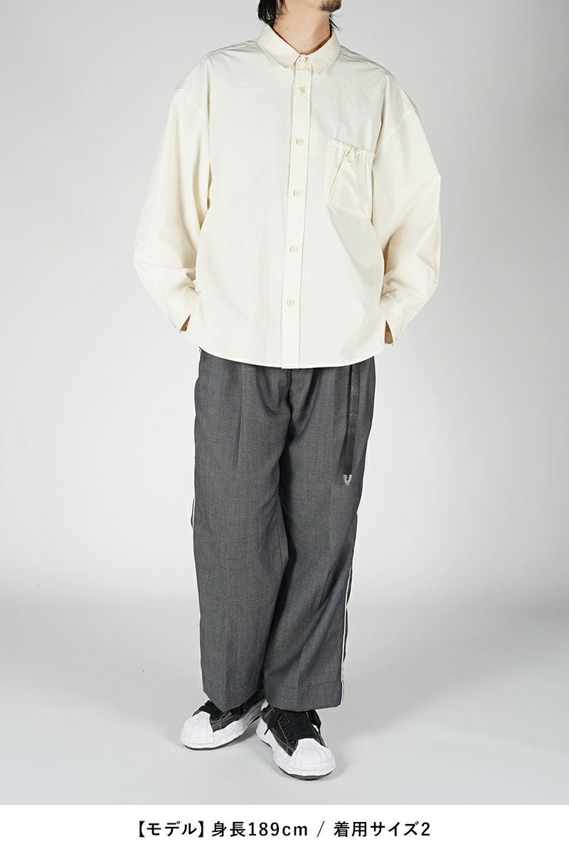 refomed(リフォメッド)WRIST PATCH WIDE SHIRT OFF リストパッチワイドシャツ オフ RESH-001 -6