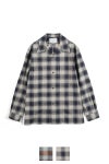 SUGARHILL(シュガーヒル)YAK OMBRE PLAID OPEN COLLAR BLOUSE ヤクオンブレプレイド オープンカラーブラウス 2441000501