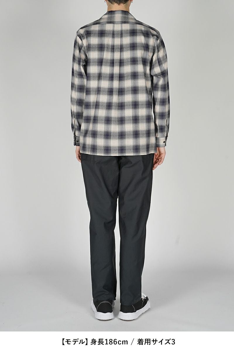 SUGARHILL(シュガーヒル)YAK OMBRE PLAID OPEN COLLAR BLOUSE ヤクオンブレプレイド オープンカラーブラウス 2441000501 -6