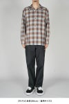 SUGARHILL(シュガーヒル)YAK OMBRE PLAID OPEN COLLAR BLOUSE ヤクオンブレプレイド オープンカラーブラウス 2441000501 -7