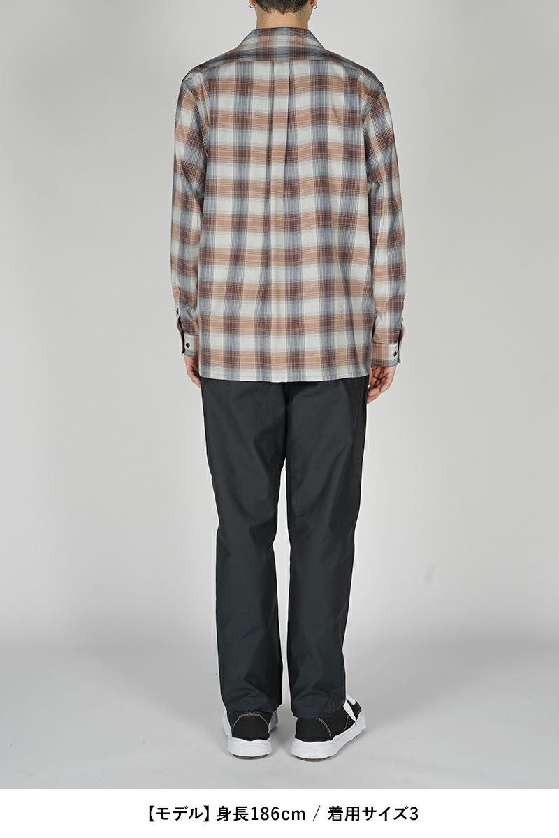 SUGARHILL(シュガーヒル)YAK OMBRE PLAID OPEN COLLAR BLOUSE ヤクオンブレプレイド オープンカラーブラウス 2441000501 -8