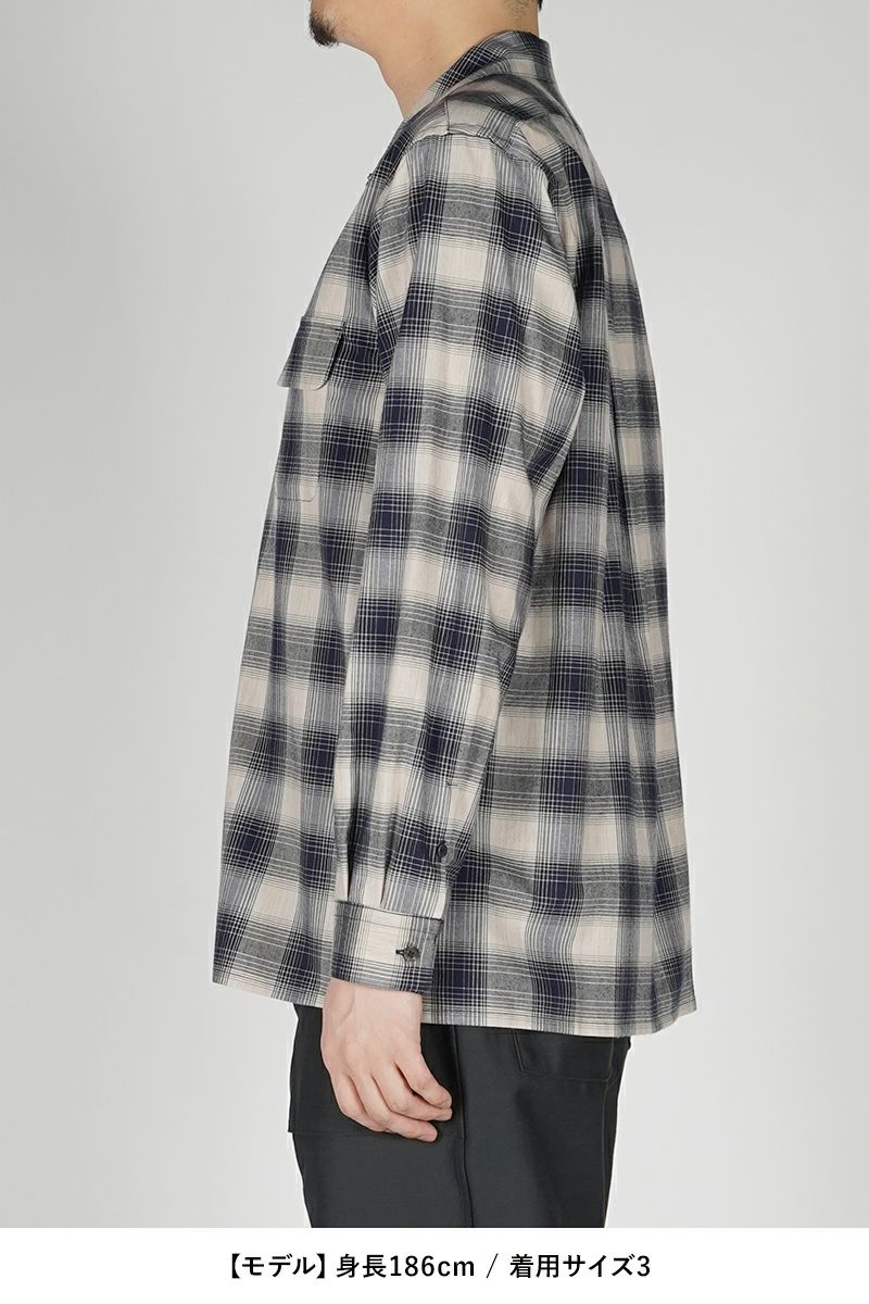 SUGARHILL(シュガーヒル)YAK OMBRE PLAID OPEN COLLAR BLOUSE ヤクオンブレプレイド オープンカラーブラウス 2441000501 -10