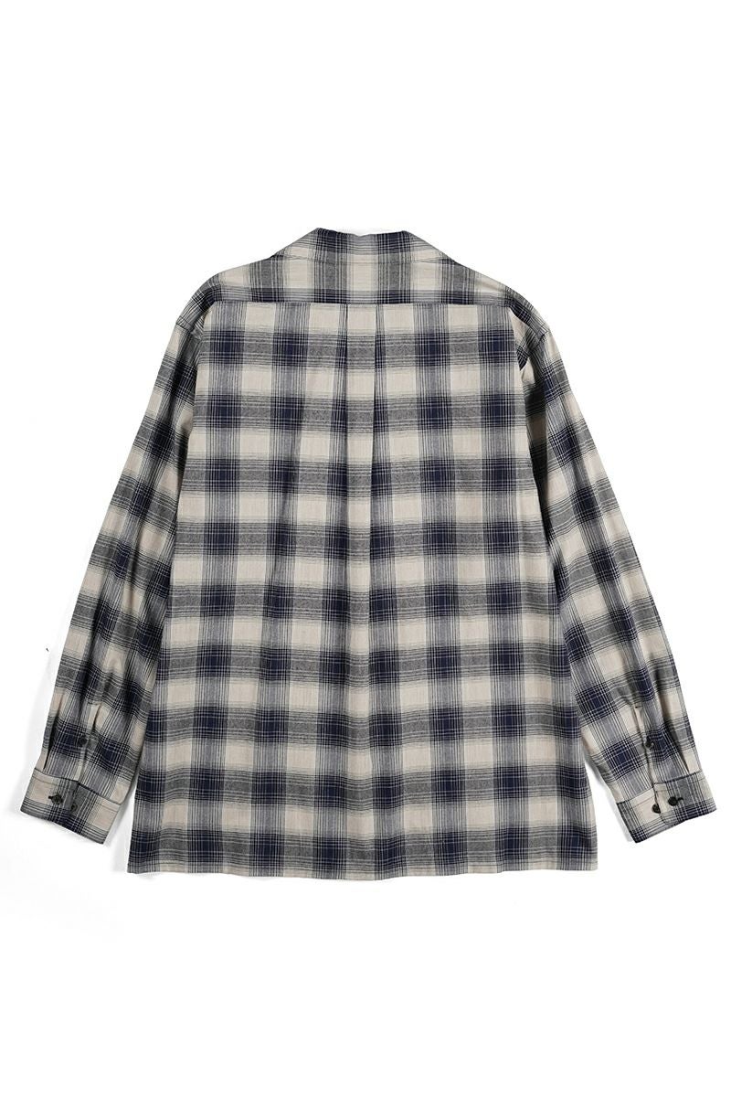 SUGARHILL(シュガーヒル)YAK OMBRE PLAID OPEN COLLAR BLOUSE ヤクオンブレプレイド オープンカラーブラウス 2441000501 -13