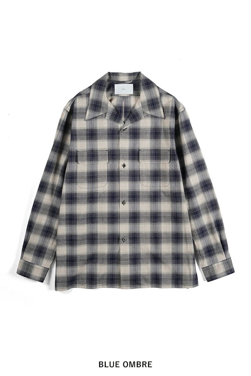 SUGARHILL(シュガーヒル)YAK OMBRE PLAID OPEN COLLAR BLOUSE ヤクオンブレプレイド オープンカラーブラウス 2441000501 -21