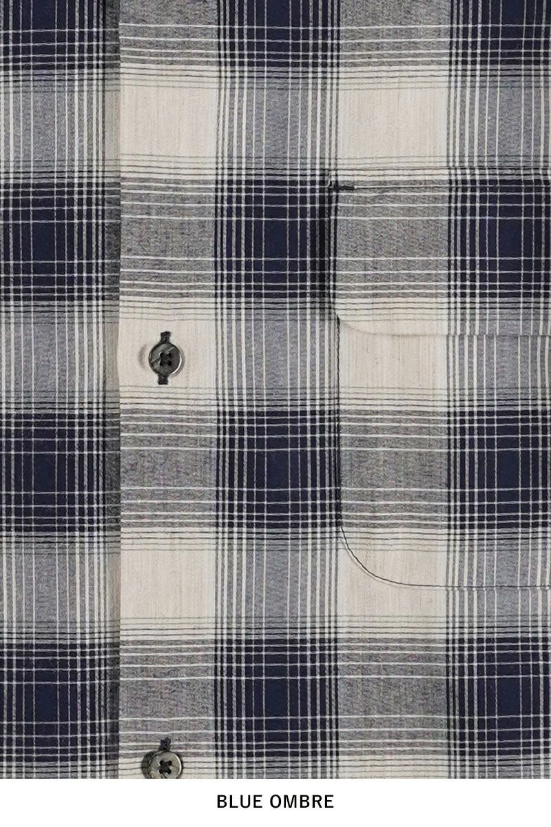 SUGARHILL(シュガーヒル)YAK OMBRE PLAID OPEN COLLAR BLOUSE ヤクオンブレプレイド オープンカラーブラウス 2441000501 -22