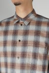 SUGARHILL(シュガーヒル)YAK OMBRE PLAID REGULAR COLLAR BLOUSE ヤクオンブレプレイド レギュラーカラーブラウス 2441000504 -1