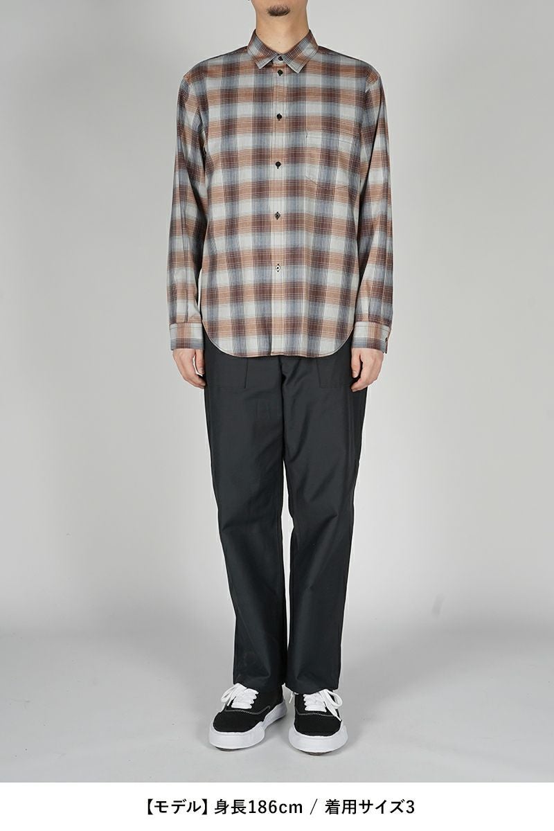 SUGARHILL(シュガーヒル)YAK OMBRE PLAID REGULAR COLLAR BLOUSE ヤクオンブレプレイド レギュラーカラーブラウス 2441000504 -5