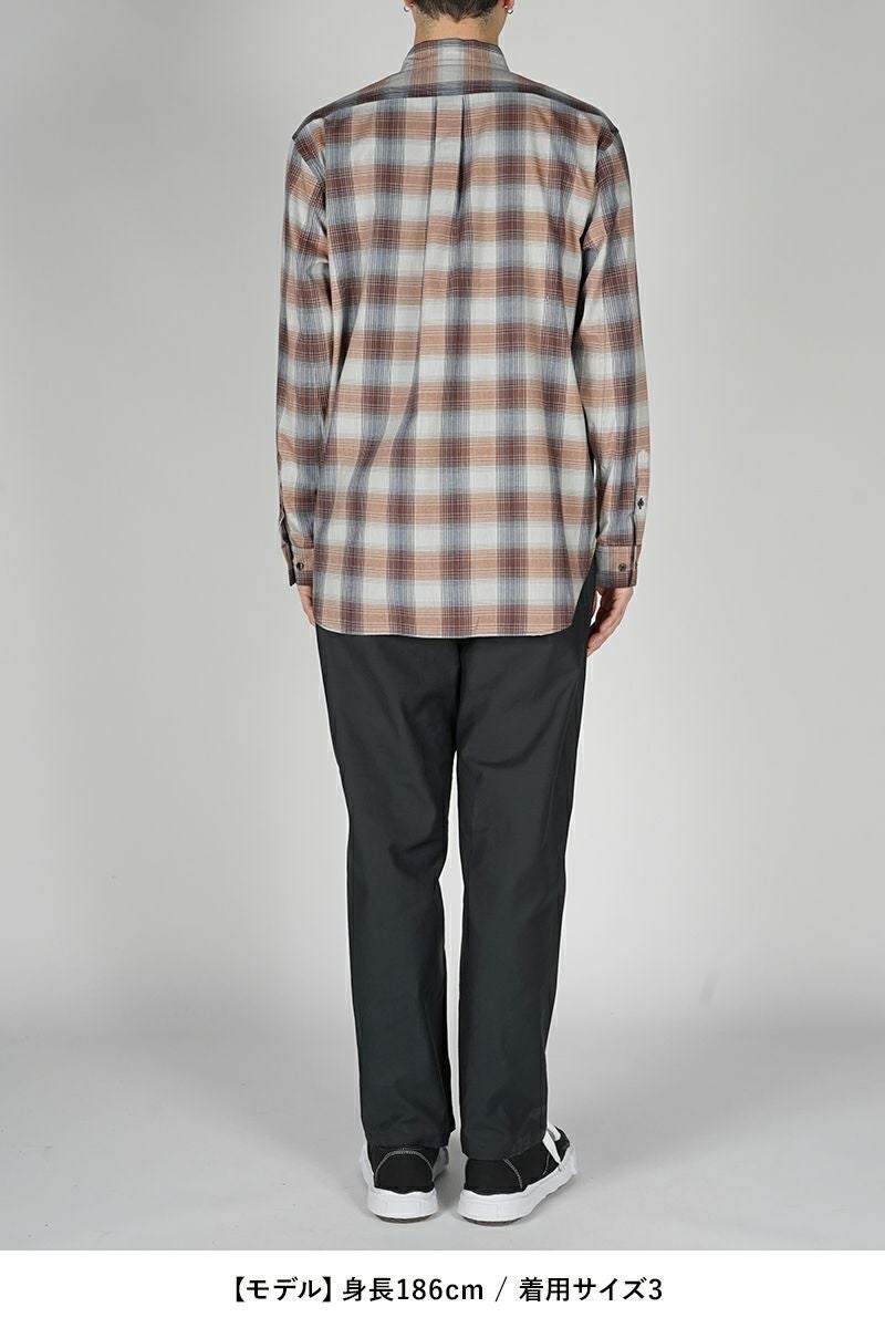 SUGARHILL(シュガーヒル)YAK OMBRE PLAID REGULAR COLLAR BLOUSE ヤクオンブレプレイド レギュラーカラーブラウス 2441000504 -6