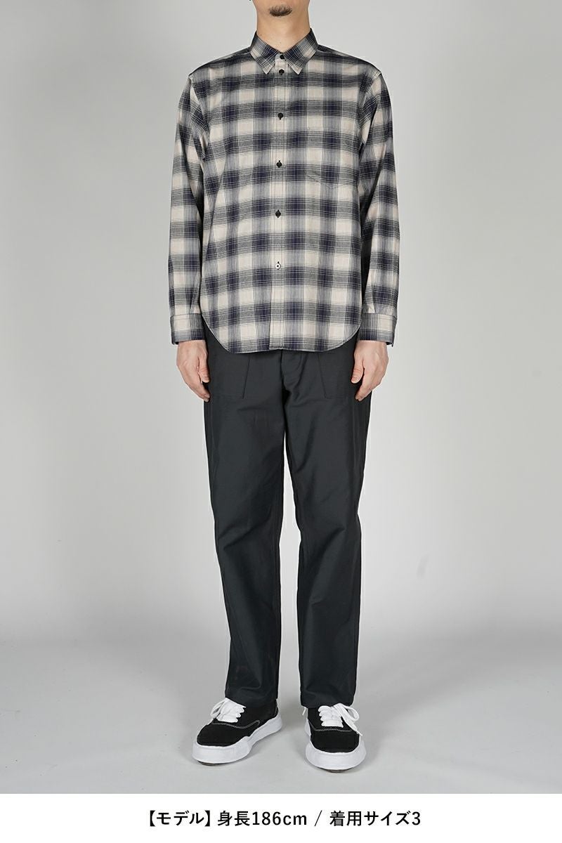 SUGARHILL(シュガーヒル)YAK OMBRE PLAID REGULAR COLLAR BLOUSE ヤクオンブレプレイド レギュラーカラーブラウス 2441000504 -7