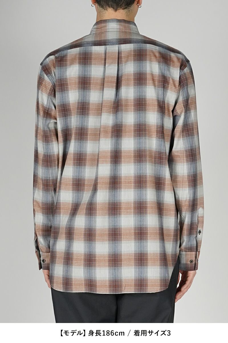 SUGARHILL(シュガーヒル)YAK OMBRE PLAID REGULAR COLLAR BLOUSE ヤクオンブレプレイド レギュラーカラーブラウス 2441000504 -11