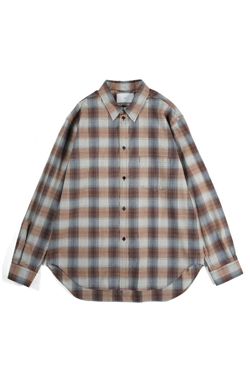 SUGARHILL(シュガーヒル)YAK OMBRE PLAID REGULAR COLLAR BLOUSE ヤクオンブレプレイド レギュラーカラーブラウス 2441000504 -12