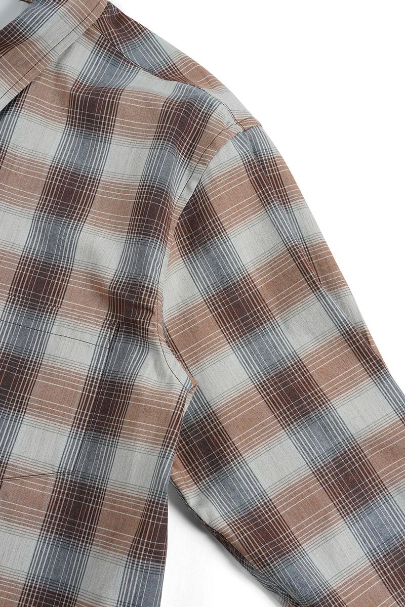 SUGARHILL(シュガーヒル)YAK OMBRE PLAID REGULAR COLLAR BLOUSE ヤクオンブレプレイド レギュラーカラーブラウス 2441000504 -17