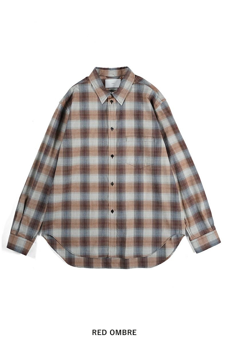 SUGARHILL(シュガーヒル)YAK OMBRE PLAID REGULAR COLLAR BLOUSE ヤクオンブレプレイド レギュラーカラーブラウス 2441000504 -20