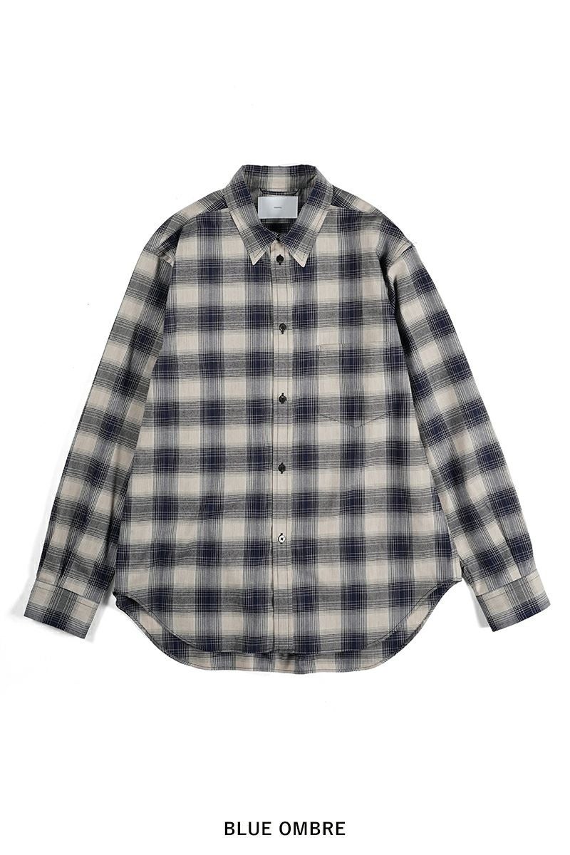 SUGARHILL(シュガーヒル)YAK OMBRE PLAID REGULAR COLLAR BLOUSE ヤクオンブレプレイド レギュラーカラーブラウス 2441000504 -22