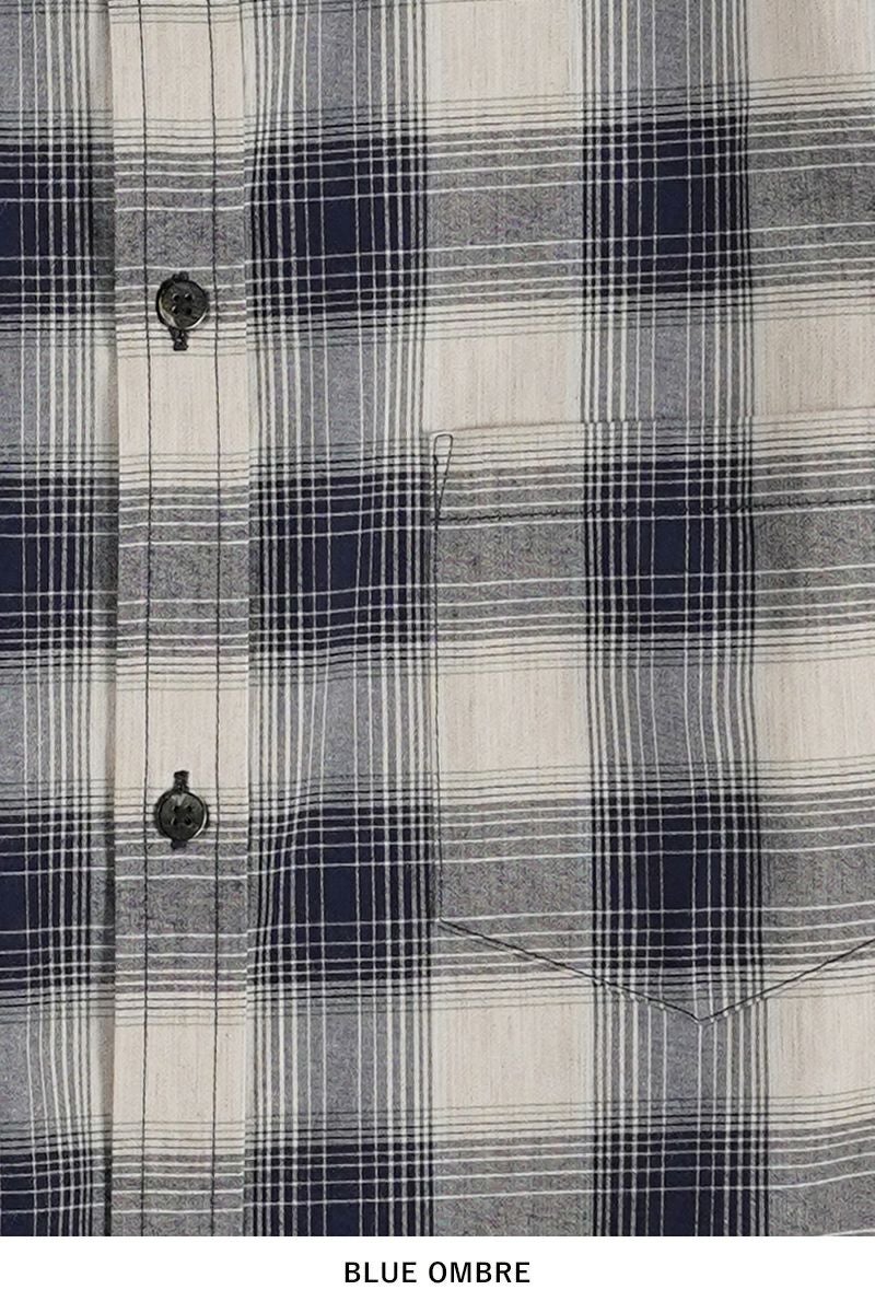 SUGARHILL(シュガーヒル)YAK OMBRE PLAID REGULAR COLLAR BLOUSE ヤクオンブレプレイド レギュラーカラーブラウス 2441000504 -23