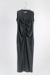YOHEI OHNO(ヨーヘイオオノ)YOHEI OHNO(ヨーヘイオオノ) front shirring pile dress フロントシャーリングパイルドレス OH-21S-DR6