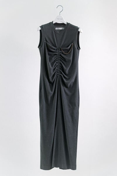 YOHEI OHNO(ヨーヘイオオノ)YOHEI OHNO(ヨーヘイオオノ) front shirring pile dress フロントシャーリングパイルドレス OH-21S-DR6