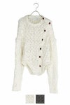 YOHEI OHNO(ヨーヘイオオノ)YOHEI OHNO(ヨーヘイオオノ) leather button acryl knit レザーボタンアクリルニット OH-20A-KN1 OH-20A-KN1