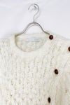 YOHEI OHNO(ヨーヘイオオノ)YOHEI OHNO(ヨーヘイオオノ) leather button acryl knit レザーボタンアクリルニット OH-20A-KN1 OH-20A-KN1 -3
