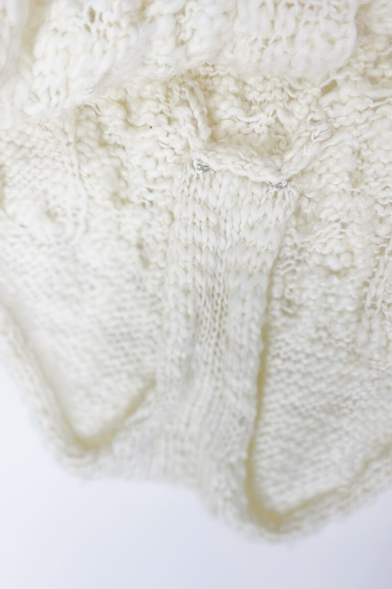 YOHEI OHNO(ヨーヘイオオノ)YOHEI OHNO(ヨーヘイオオノ) leather button acryl knit レザーボタンアクリルニット OH-20A-KN1 OH-20A-KN1 -7