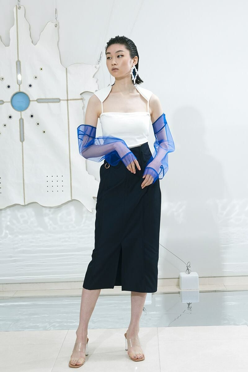 YOHEI OHNO(ヨーヘイオオノ)YOHEI OHNO(ヨーヘイオオノ) our basic skirt アワーベーシックスカート OH-22S-SK1-A -12