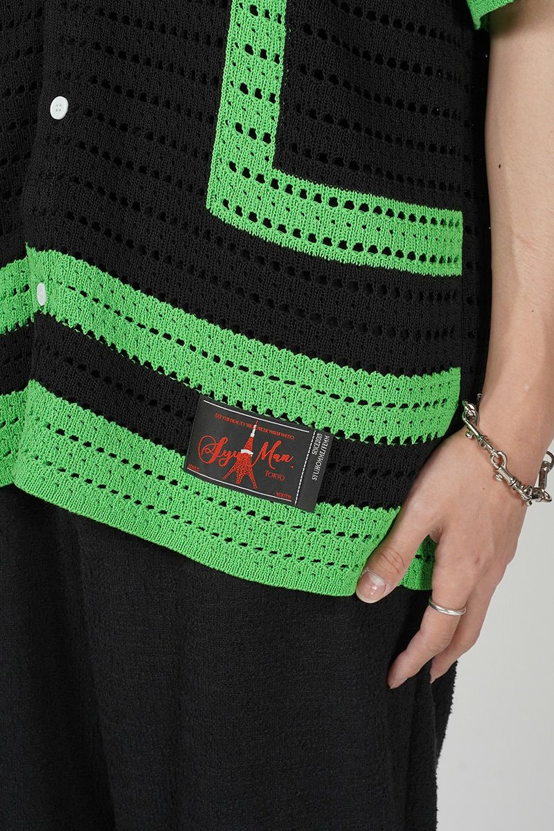 SYUMAN.(シュウマン)crochet short sleeve クロッシェショートスリーブ YO24SS-08 -9